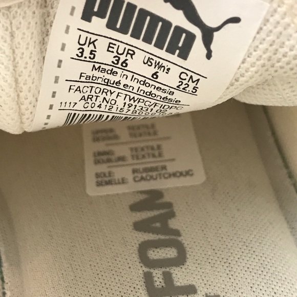 🔴 SOLD Puma Womens Enzo Premium White Mesh Shoes - Picture 6 of 7